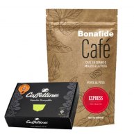 Capsulas recargables (4 U Dolce) + 250 g CAFE  marca Bonafide