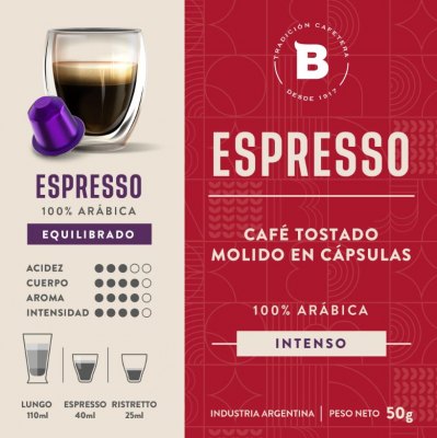 Capsulas ESPRESSO compatibles con Nespresso